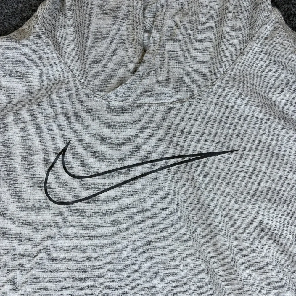 Nike Dry Victory Dri-FIT Hoodie Women Medium Heather Gray Swoosh Logo Activewear